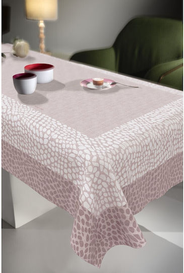 Saint Clair 1047 Устойчива На Петна Покривка За Маса Прахосан Розов 145x260см