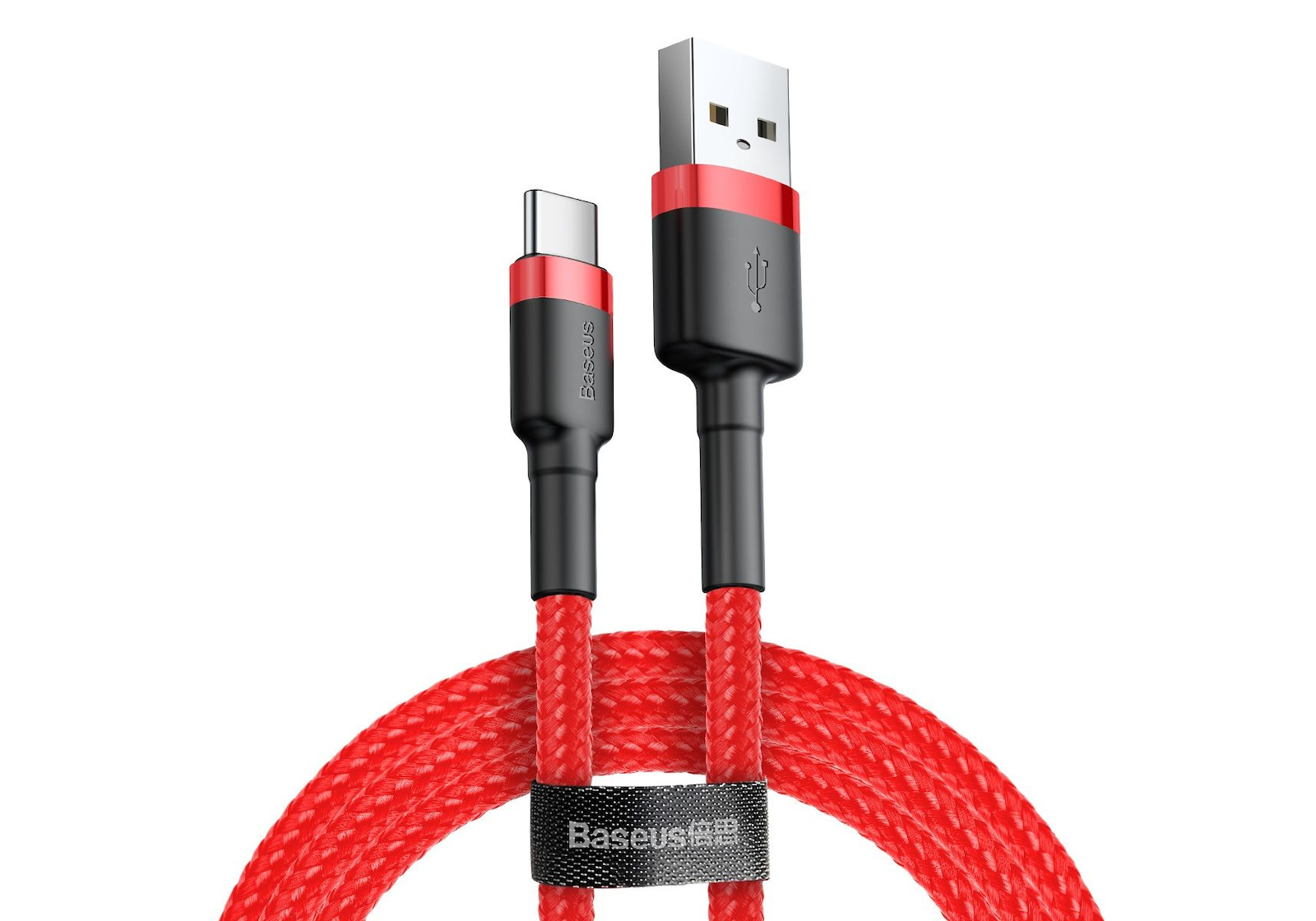 Baseus Cafule USB 2.0 Cable USB-C male - USB-A Κόκκινο 2m (CATKLF-C09)