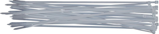 Uncle George Kabelbinder Kunststoff 350mmx4.8mm in Transparent Farbe (100Stück) (03.05.02-0004-350x4.8mm)