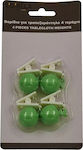 Plastic Tablecloth Weights Set of 4 Pieces Sidirela Apples Green E-0383-2