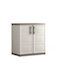 Двукрилен Гардероб Excellence Xl Low от Полипропилен с 2 Рафта 89x54x93 cm