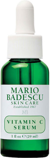 Mario Badescu Moisturizing Serum Face with Vitamin C & Hyaluronic Acid for Detoxification & Radiance 29ml