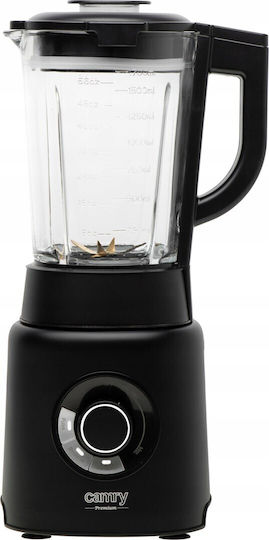 Adler Μπλέντερ με Γυάλινη Κανάτα 1.7 lt 1200W Μαύρο CR 4089