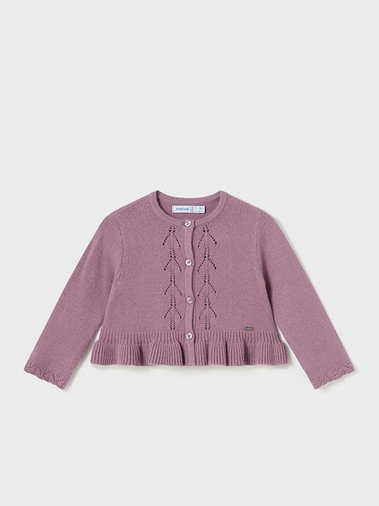 Mayoral Kinderstrickjacke Gestrickt Orchidee