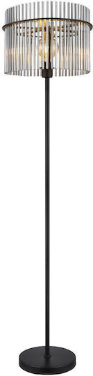 Globo Lighting Φωτιστικό Δαπέδου Υ152xΜ38εκ. με Ντουί για Λαμπτήρα E27 Μαύρο