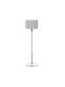DictroLux Metal Table Lamp LED with White Shade and Base