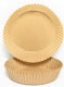 Set 50 Baking Frying Papers Airfryer Round Shape In Plastic Holder Lid 20 X 20 Cm