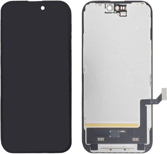 Screen OLED Soft Oled with Touch Mechanism for iPhone 15 (Black)