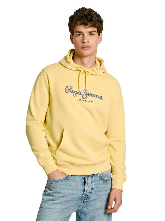 Φούτερ με Κουκούλα Yellow