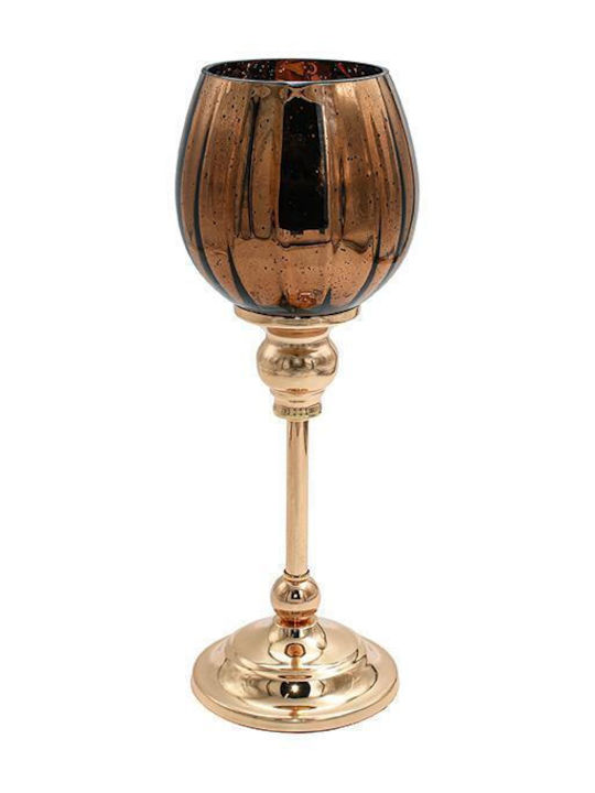 Fylliana Candle Holder Glass in Brown Color 36c...