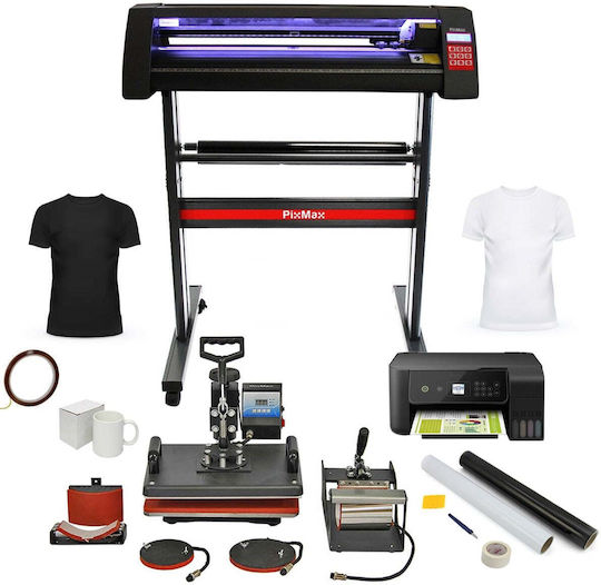 Pixmax Da Vinci Bundle 5 In 1 Heat Press Led Vinyl Cutter Printer