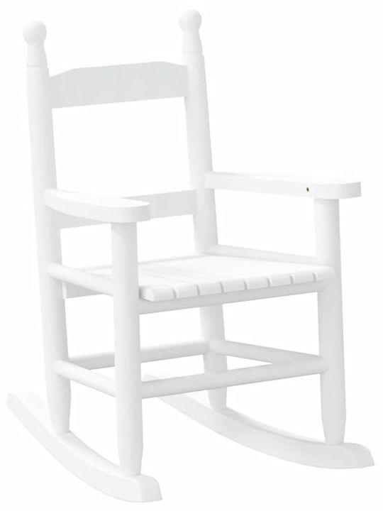 Детско Кресло с Подлакътници Бял 36x46.5x57бр