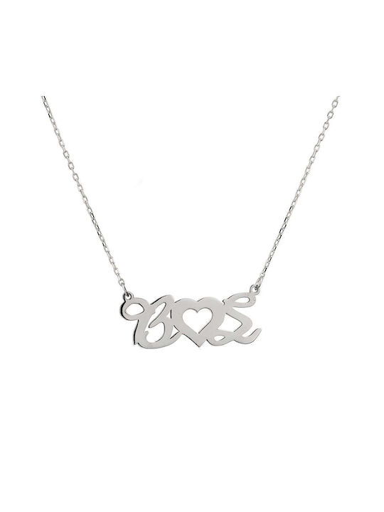 Goldsmith Necklace Monogram from Silver