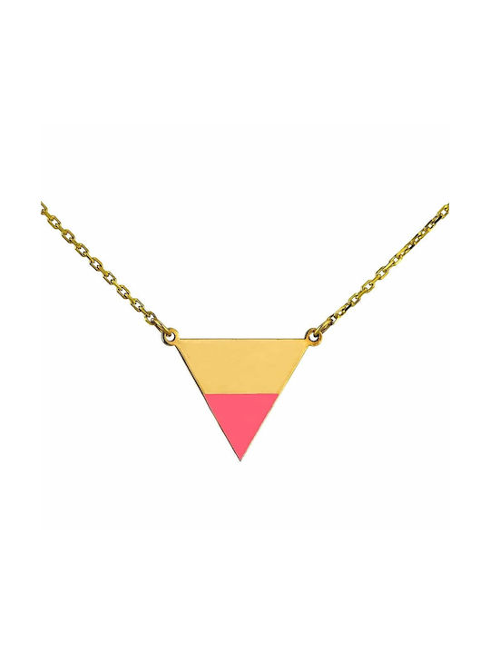 Goldsmith Necklace from Pink Gold Plated Silver