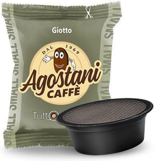 Agostani Capsules Espresso Giotto Compatible with Machine LavAzza A Modo Mio 100caps,tobolek