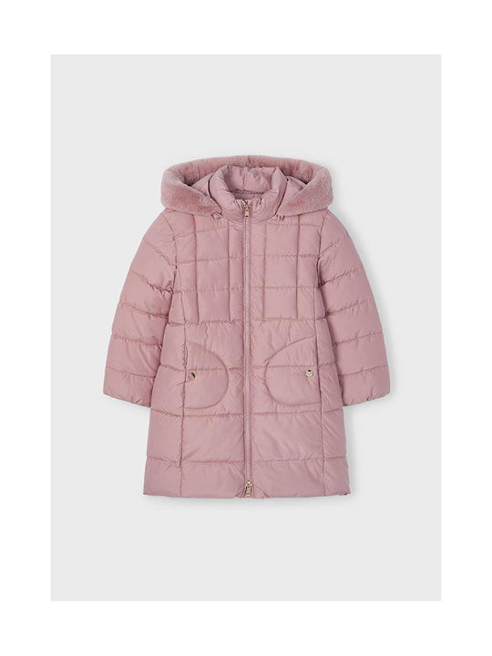 Mayoral Kids Casual Jacket with Hood Pink