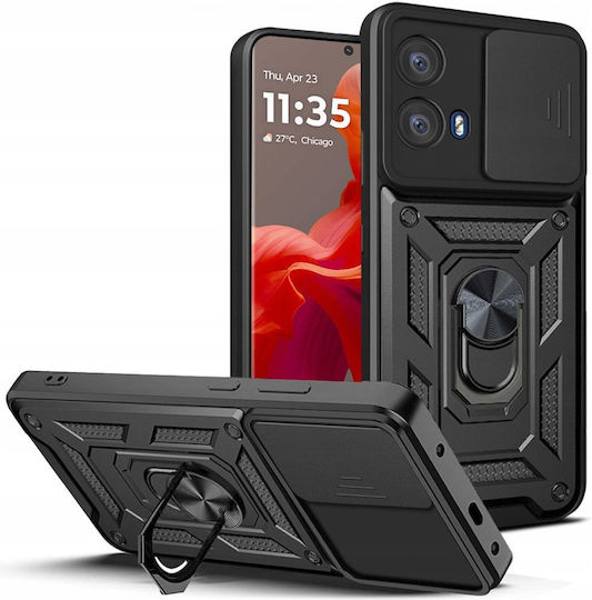 Tech-Protect Camshield Pro Umschlag Rückseite Metallisch Schwarz (Moto G85)