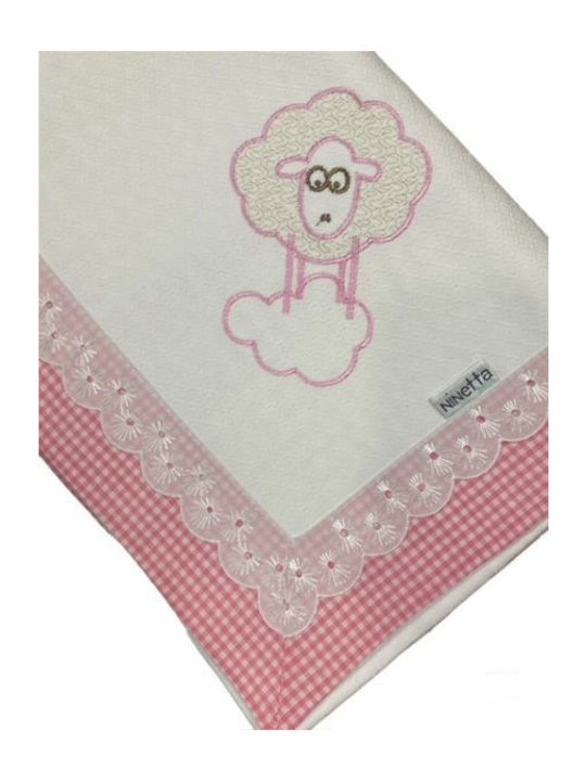 Ninetta Bebe Προβατακι Pătură de îmbrățișare de pique 100x100cm. 1buc