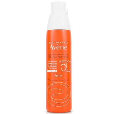 Avene Eau Thermale Αδιάβροχο Αντηλιακό Προσώπου και Σώματος SPF50+ σε Spray 200ml