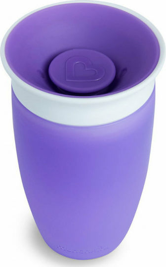 Munchkin Toddler Cup Miracle 360 Sippy Cup Plastic Purple 296ml For 12m+