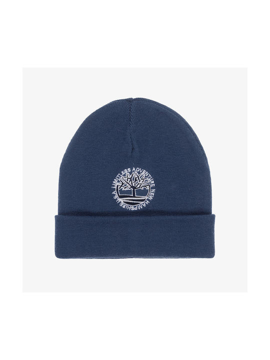 Timberland Kids Beanie Knitted Blue