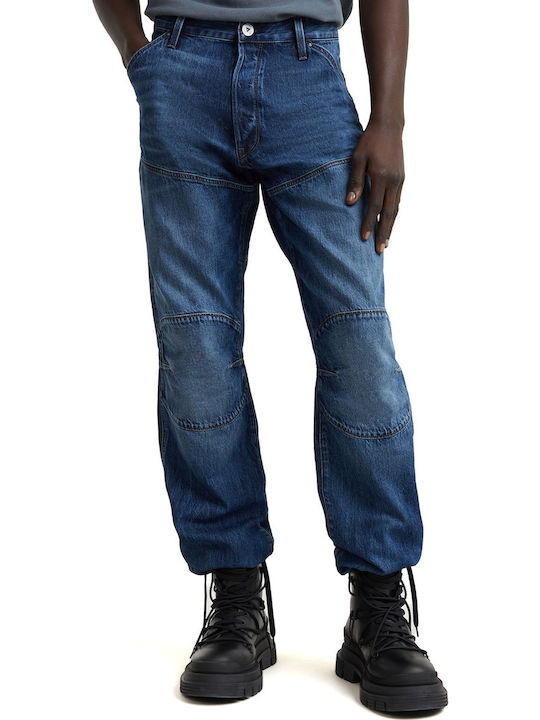5620 3d Men's Jeans Pants with Regular Fit Dark Aged Denim