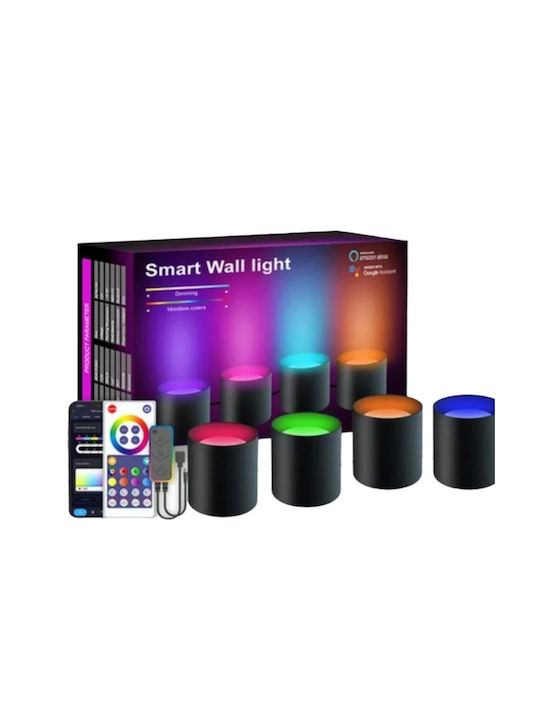 Set de iluminare RGB montat pe perete cu control de la distanță OEM