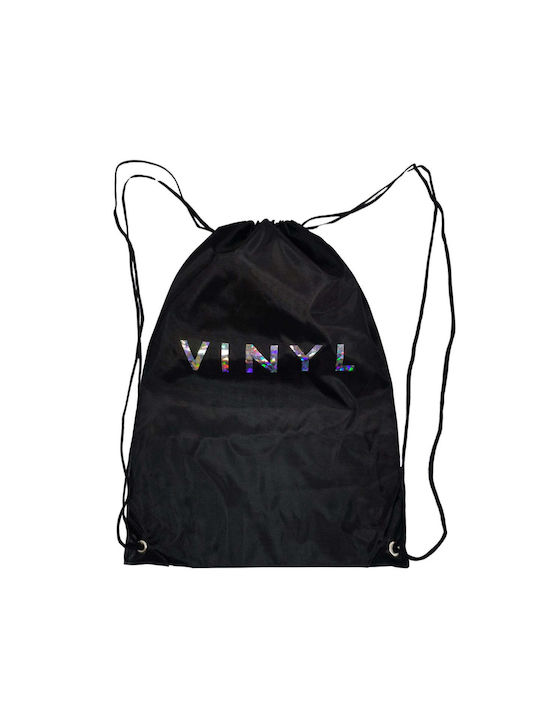 Vinyl Art Clothing Ανδρική Τσάντα Πλάτης Γυμναστηρίου Μαύρη
