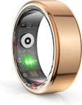 Techsuit R02 Smart Ring 18mm cu Pulsometru Rose Gold