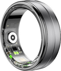 Techsuit R06 Smart Ring 18mm με Παλμογράφο Μαύρο