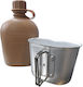 Military Canteen Flask 920007 Brown