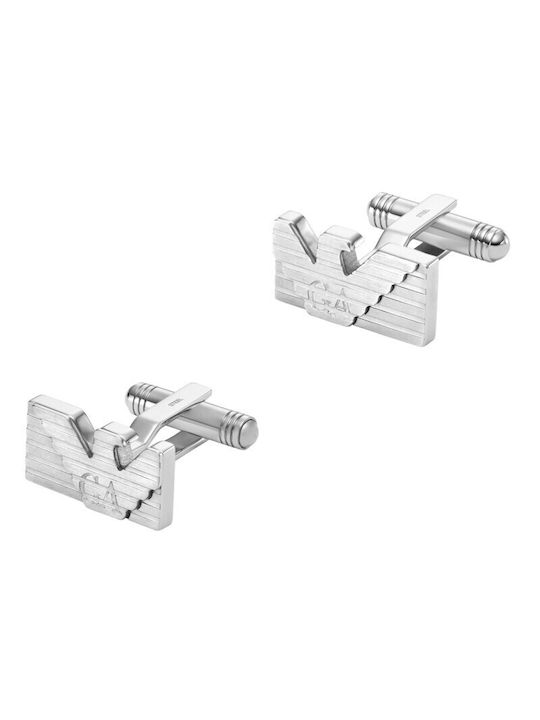 Emporio Armani Cufflinks of Steel Silver