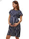 Mamalicious Maternity Dress Blue