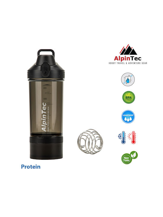 AlpinPro G-110-BL Shaker Πρωτεΐνης 550ml Πλαστικό Μαύρο