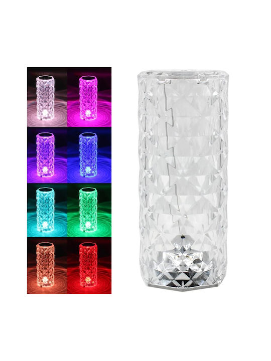 Diamond Tisch Dekorative Lampe mit RGB-Beleuchtung LED Rosa