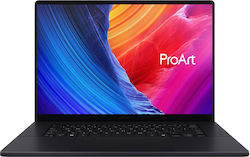 Asus ProArt H7606WI-OLED-ME125X 16" UHD (Seria Ryzen AI 300-9 HX 370/64GB/2TB SSD/GeForce RTX 4070/W11 Pro) Nano Black (Tastatură Engleză Internațională)