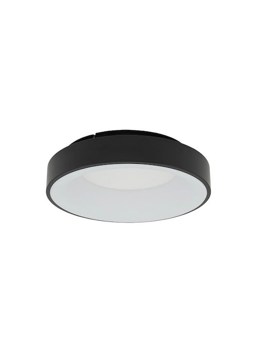 Nowodvorski Πλαφονιέρα Οροφής με Ενσωματωμένο LED σε Μαύρο χρώμα 38εκ.