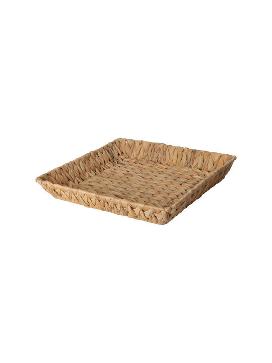 Tavă Decorativă Wicker Pătrată 34x34x6cm 1buc