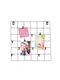 Wall-mounted Metallic Photo Frame with Black Frame