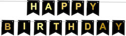 Party Pal Partydekorationen Banner für Party in Schwarz Farbe 0.16cm