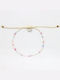 Mini White Multi Beaded Anklet