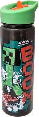 Graffiti Kids Water Bottle Minecraft Plastic 600ml