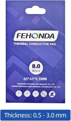 Fehonda 8.0W Wärmeleitpad 85 mm x 45 mm Größe 0,5 mm Dicke Gray