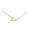 Stainless Steel Necklace Name Life Gold 1pc