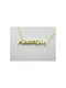 Stainless Steel Necklace Name Catherine Gold 1pc