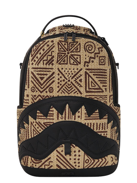 Sprayground School Bag Backpack Junior High-High School in Beige color