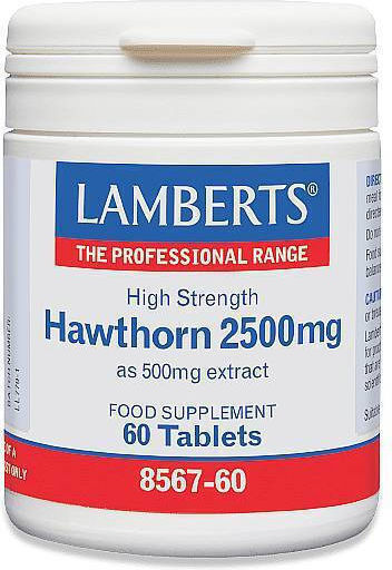 Lamberts Hawthorn 2500mg Crataegus Monogyna 60 tabs