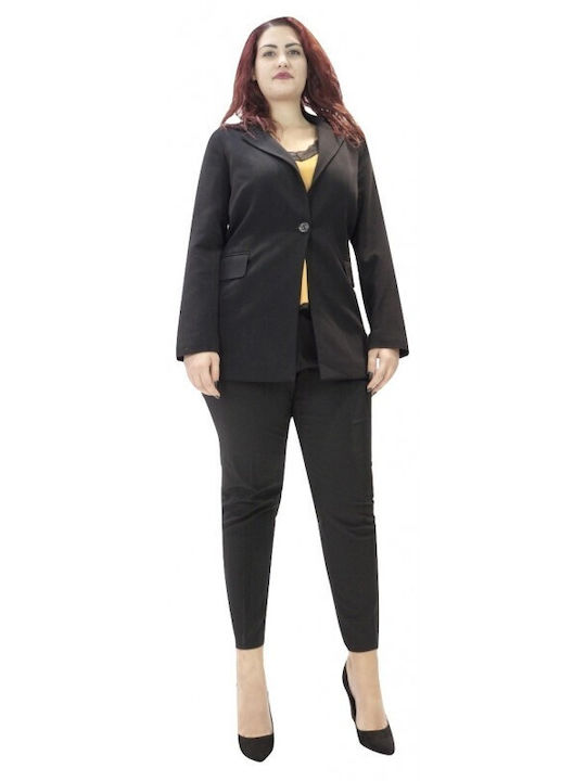 Passager Blazer pentru femei Sacou Negru