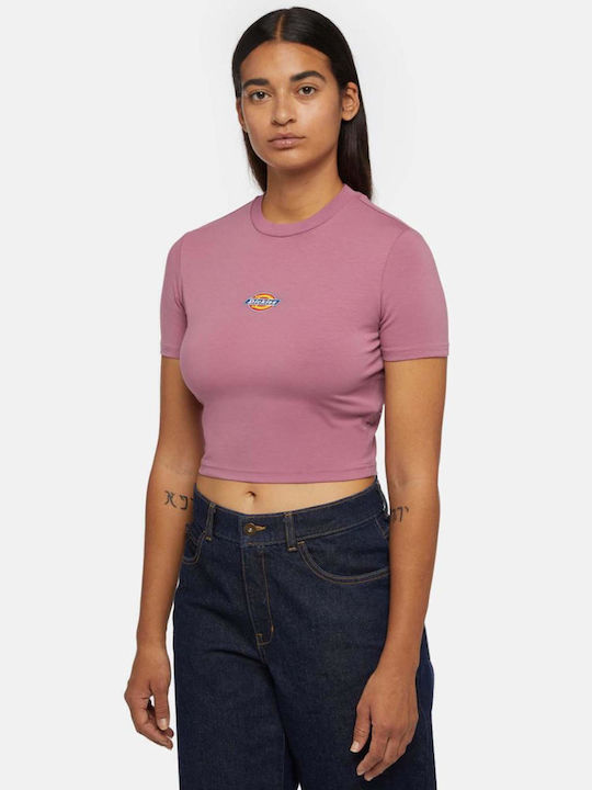Dickies Maple Valley Γυναικείο Crop T-shirt Ροζ
