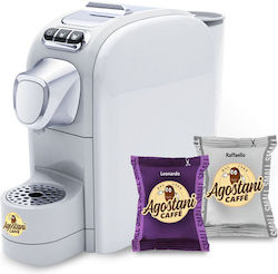 Agostani Kaffeemaschine für Kapseln Weiß